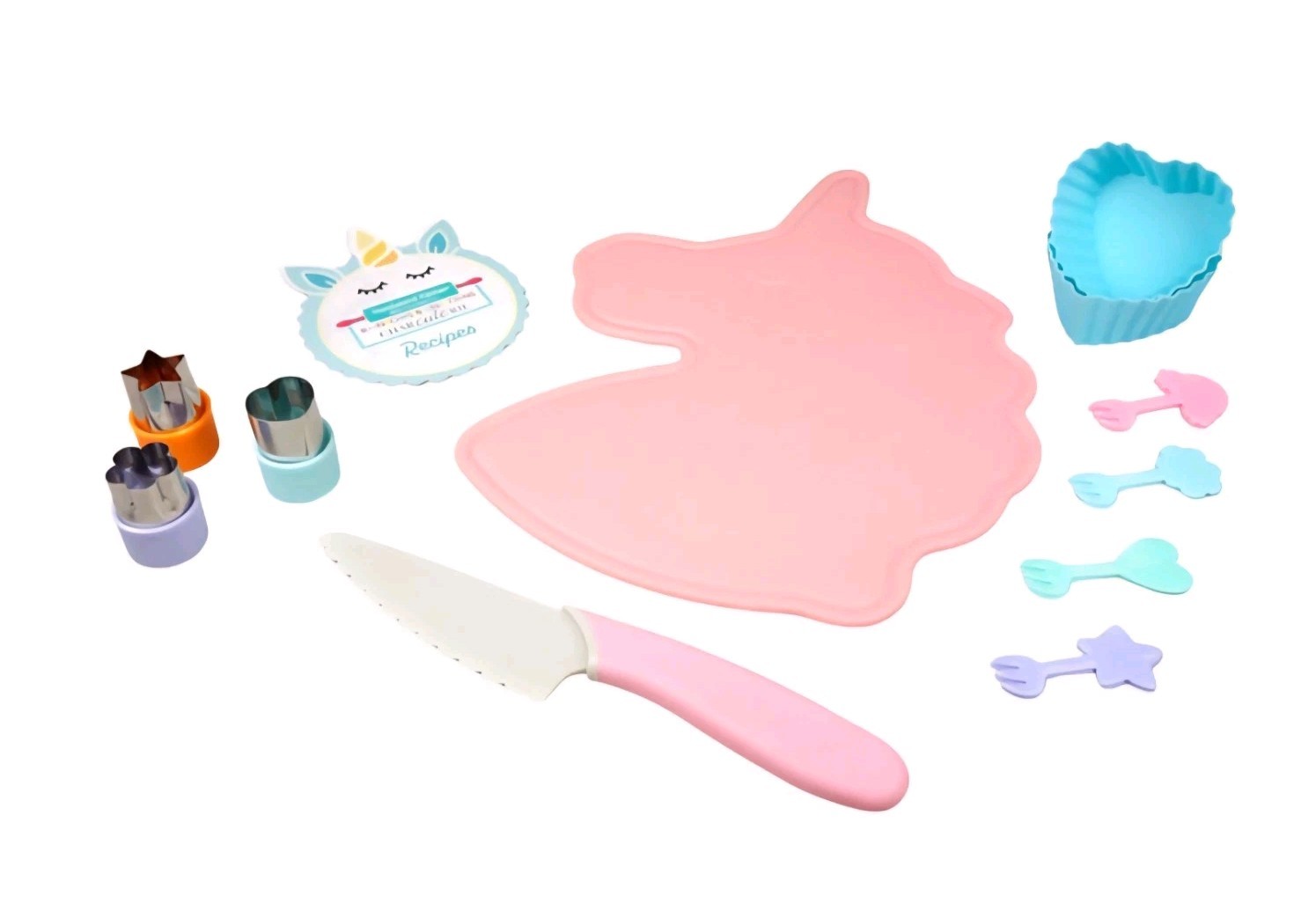 💖 New Kitchen Pink Unicorn Charcuterie Board Cook Creative cutters Picks Recipe