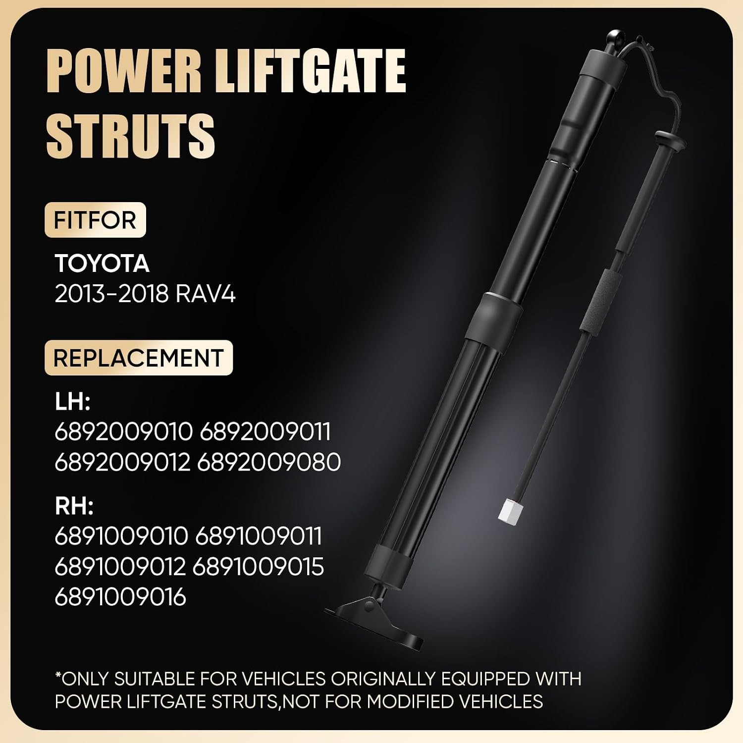 Liftgate Struts Power Rear Hatch 2013-2018 Toyota Rav4