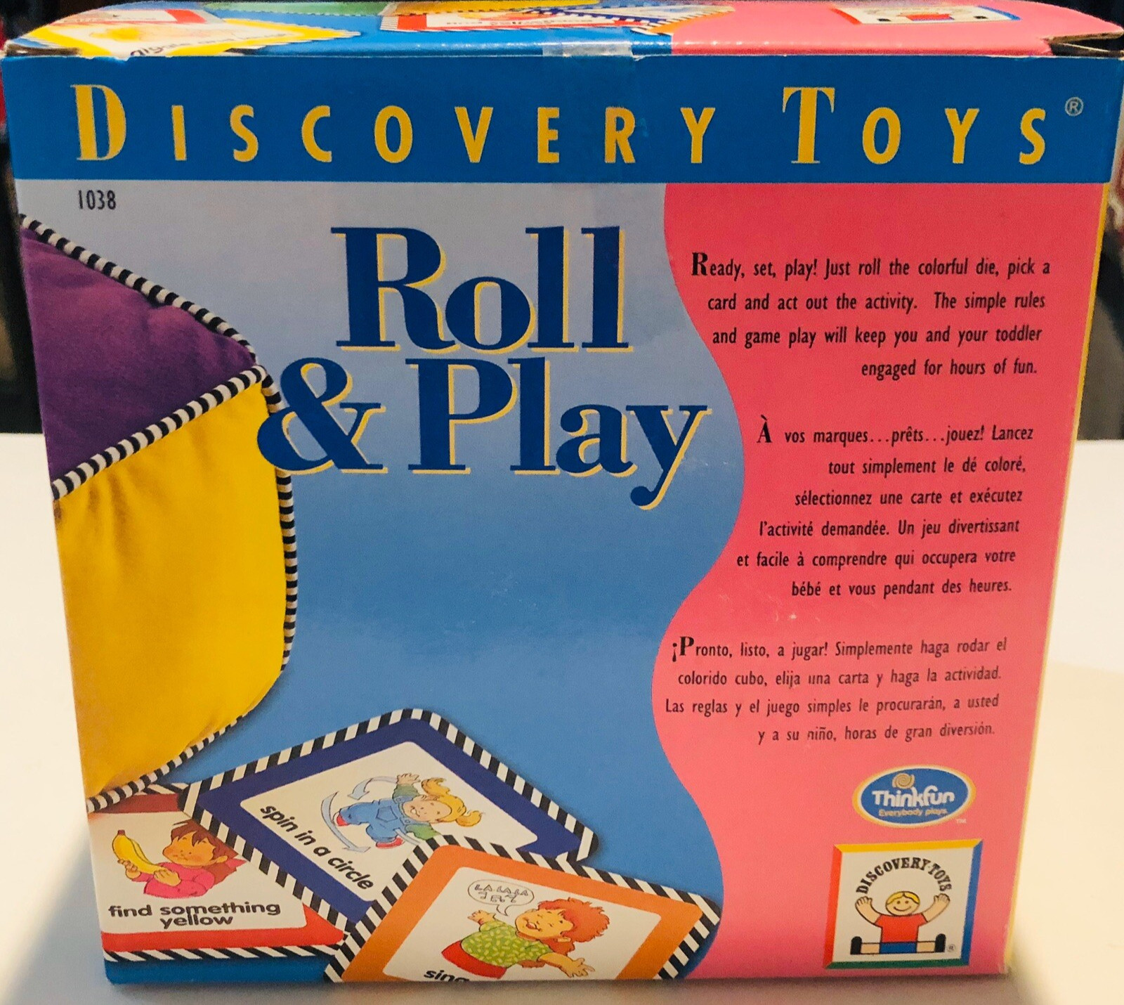 Discovery Toys Roll & Play Activity Cube w/ Cards, Educational, Speech, Tactile