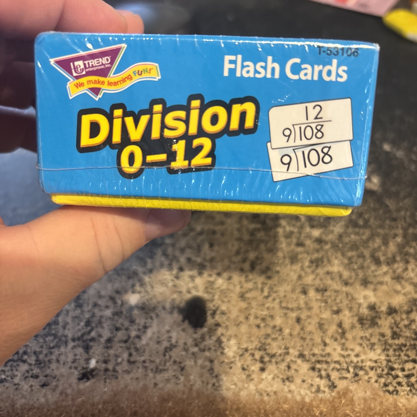 Trend Division Math Flash Cards, Set of 91 New Sealed.