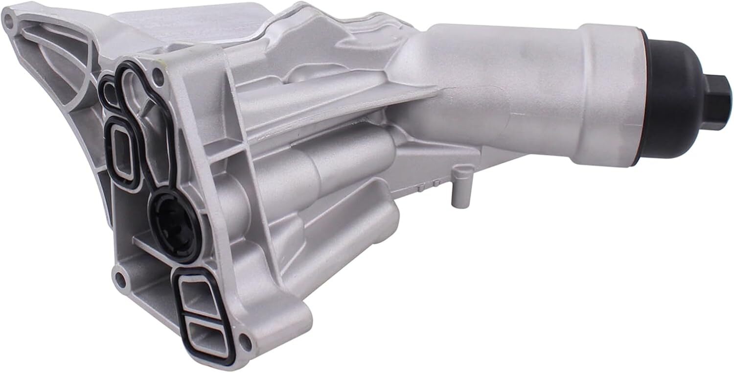 MOTOKU Upgraded Aluminum Engine Oil Cooler and Oil Filter Housing with Filter