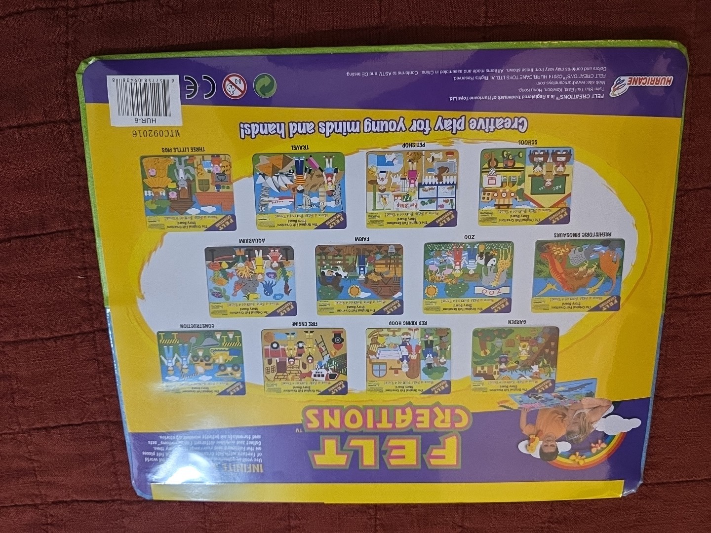 Felt Creations Story Board Three Little Pigs Original New! Hard To Find! Cute!