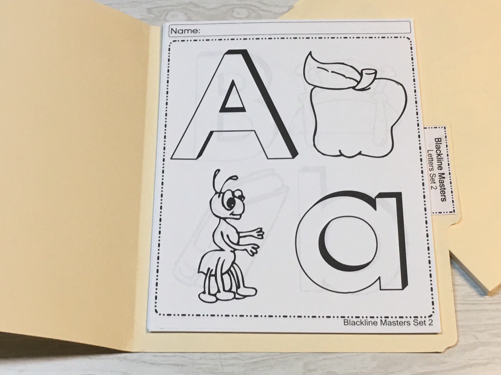 Printed Worksheets Letters – 6 Folders -Pre-K Kindergarten Resource 150+ Pgs