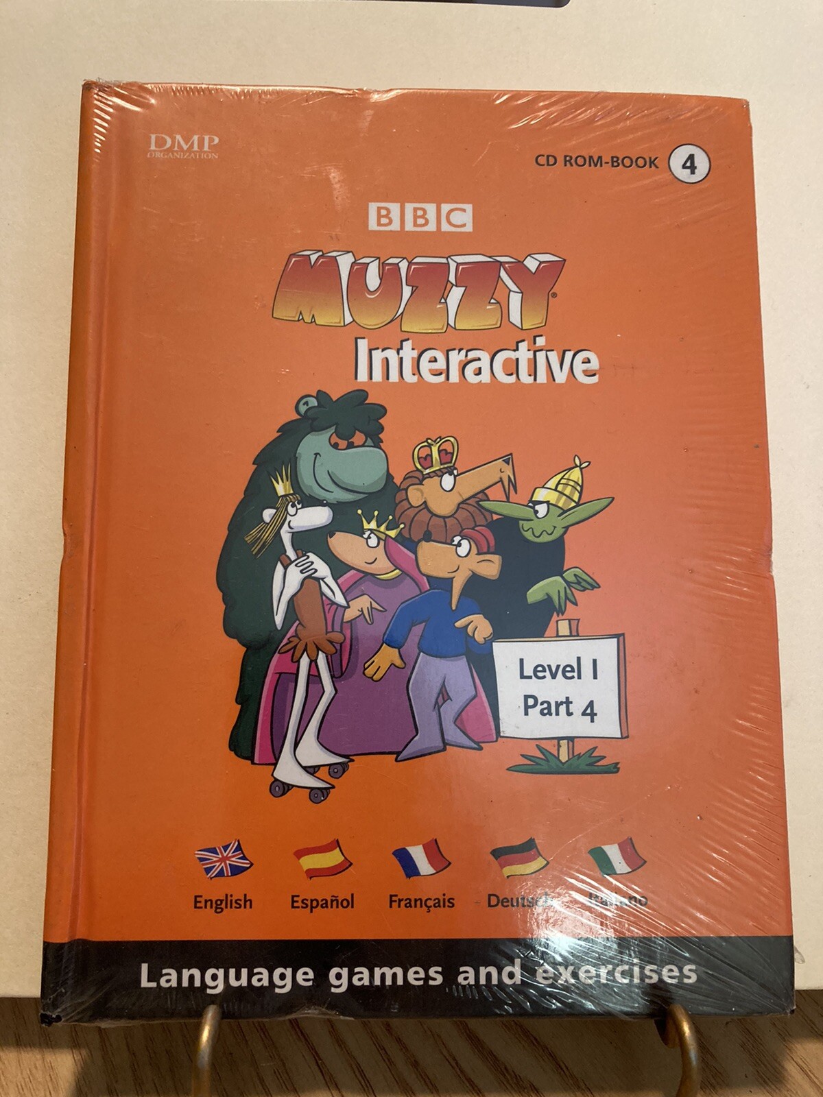 2 BBC MUZZY Interactive Language Games/Exercises-CD ROM-Book (No. 4 & No. 8) NEW