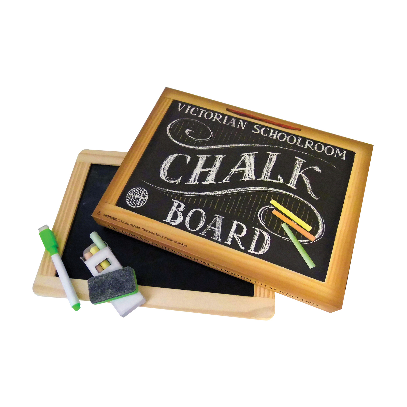 New – House of Marbles Victorian Schoolroom Chalk Board – Ages 3+ | 1+ players