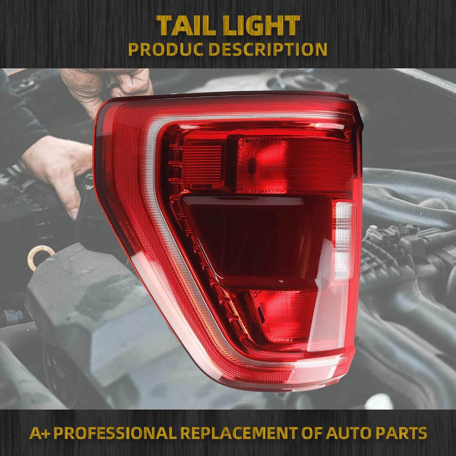 21-23 Ford F150 XLT Left Driver Side Blindspot Tail Light Assembly ML3Z13404C
