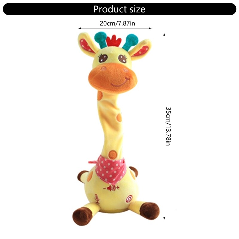 Interactive Dancing Giraffe Plush Toy For Kids With Music And Volumes Control