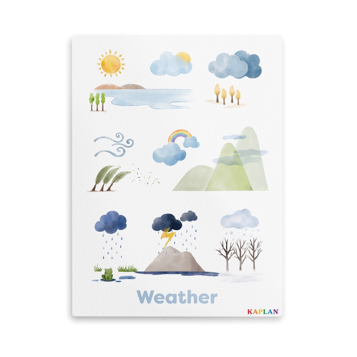 Kaplan Early Learning Weather Giclee18″ x 24″ Wall Print