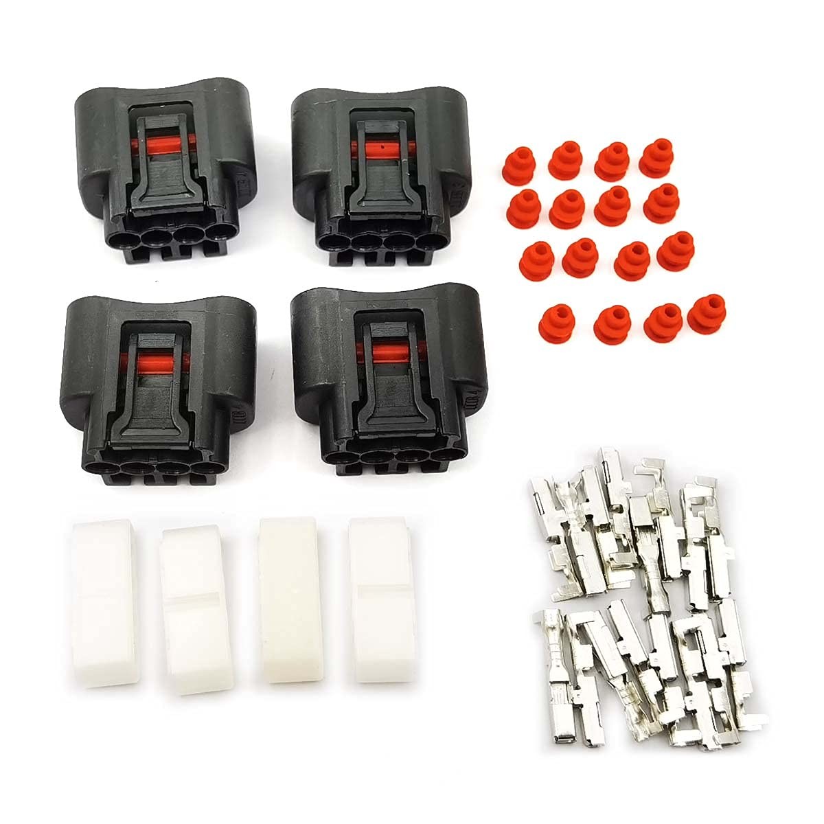 DEVMO 4pcs Ignition Coil Plug Connector Compatible with 2000-2010 Toyota…