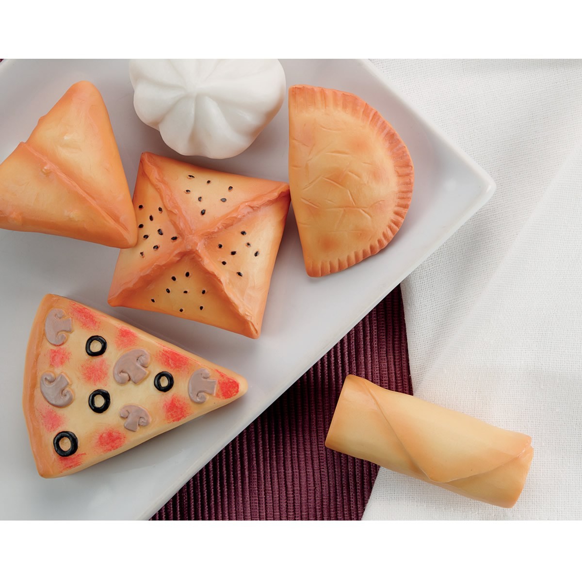 Yellow Door Sensory Play Stones Foods of The World – Set of 8