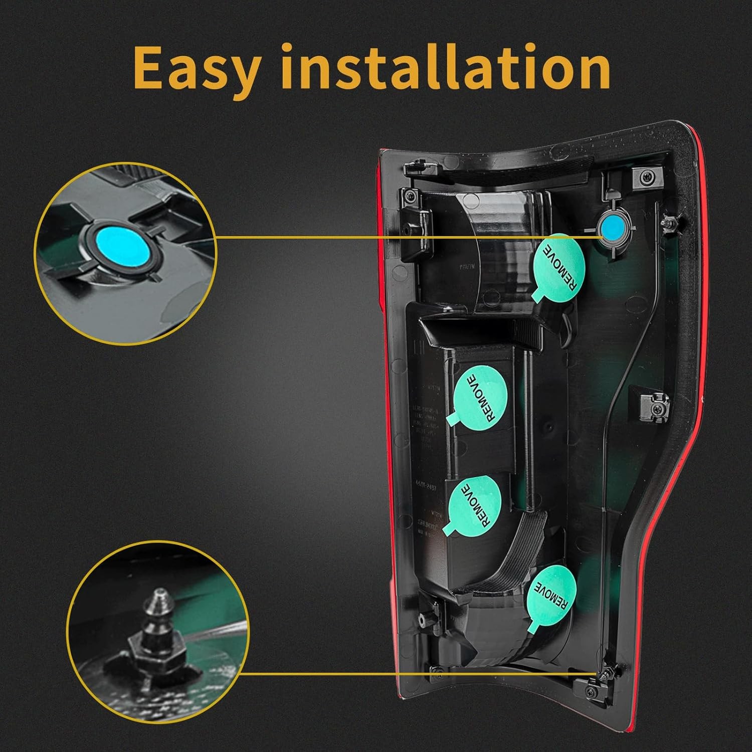 Left Driver Side Rear Tail Light Assembly Compatible With 2020-2022 Ford F250…