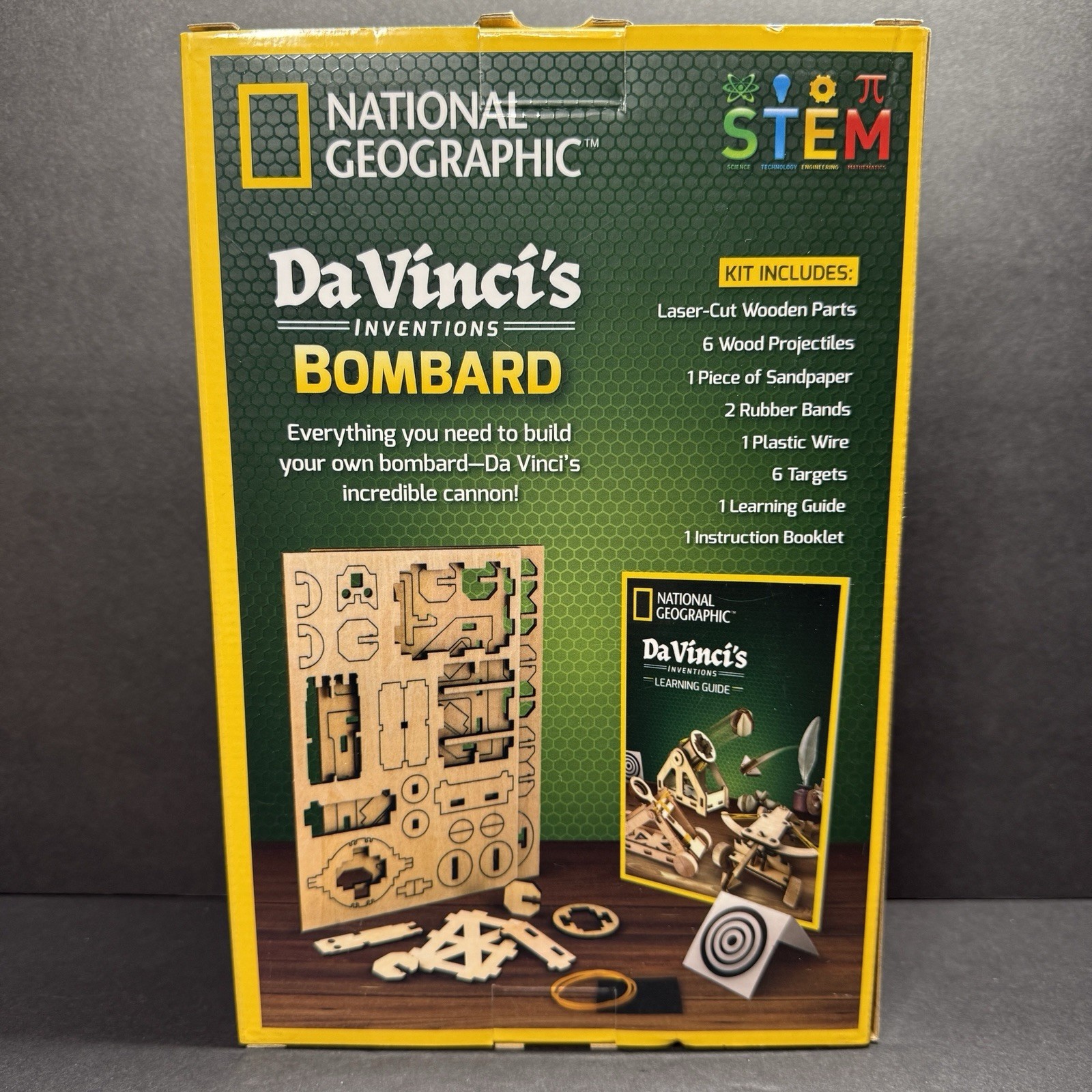 National Geographic Da Vinci’s Bombard Kit Build an Ancient Cannon STEM Complete