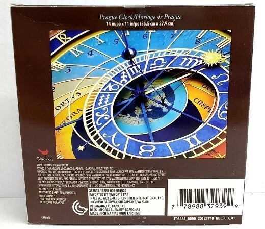 500pc PUZZLE JIGSAW 4 DESIGNS PRAGUE CLOCK WHEEL VOLANT NEW FREE SHIPPING