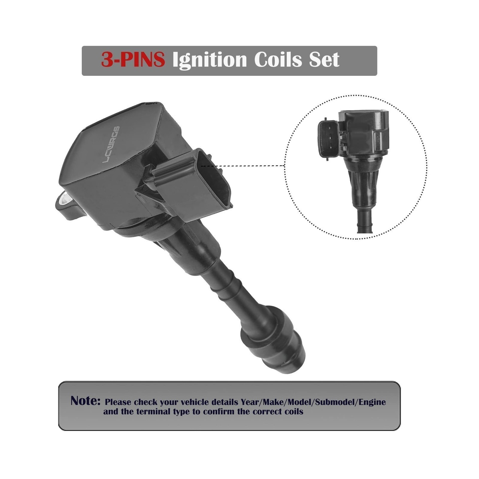 Ignition Coil Set of 6 – Fit For Nissan/Infiniti V6 – UF349 w/ C1406