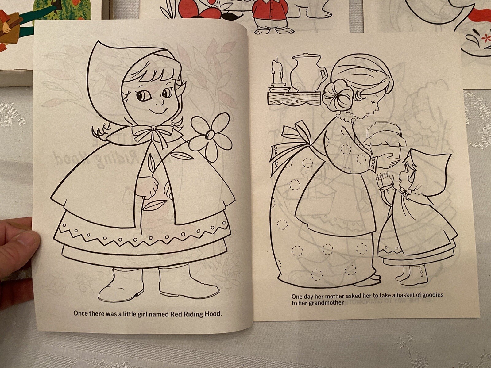 Vintage 1971 SAALFIELD READ & COLOR FUN Fairy Tales Original Box – Incomplete