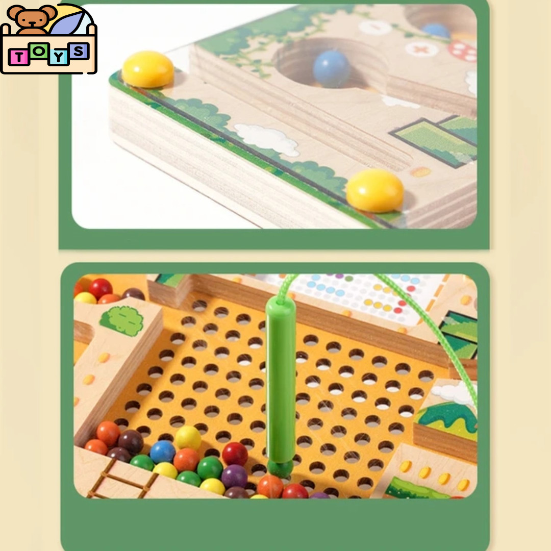 Magnetic Sorting Games Puzzle Maze Board Learning Colour Number Classification