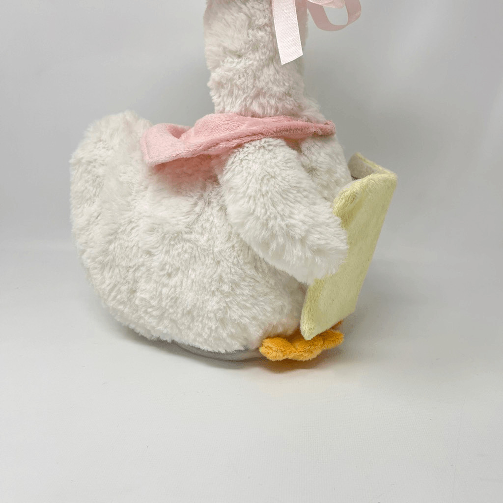 Cuddle Barn Mother Goose Read Along Talking Soft Plush Animatronic Toy Pink