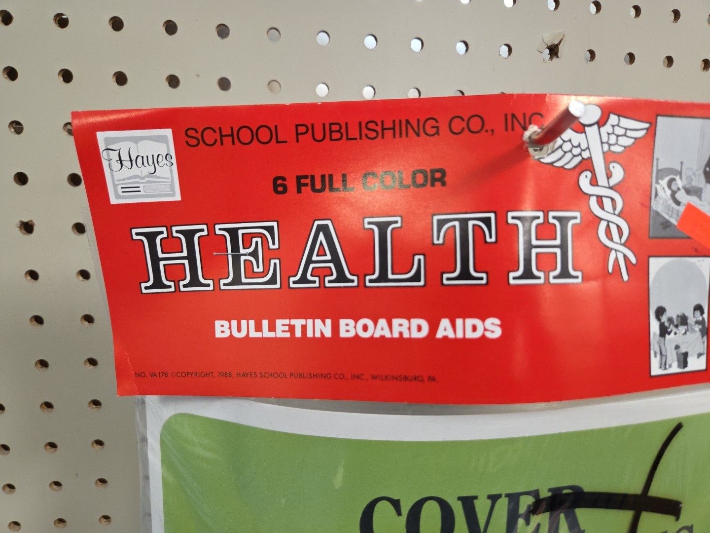 Vintage 1988 Hayes School Publishing, Inc. Health Bulletin Board Aids
