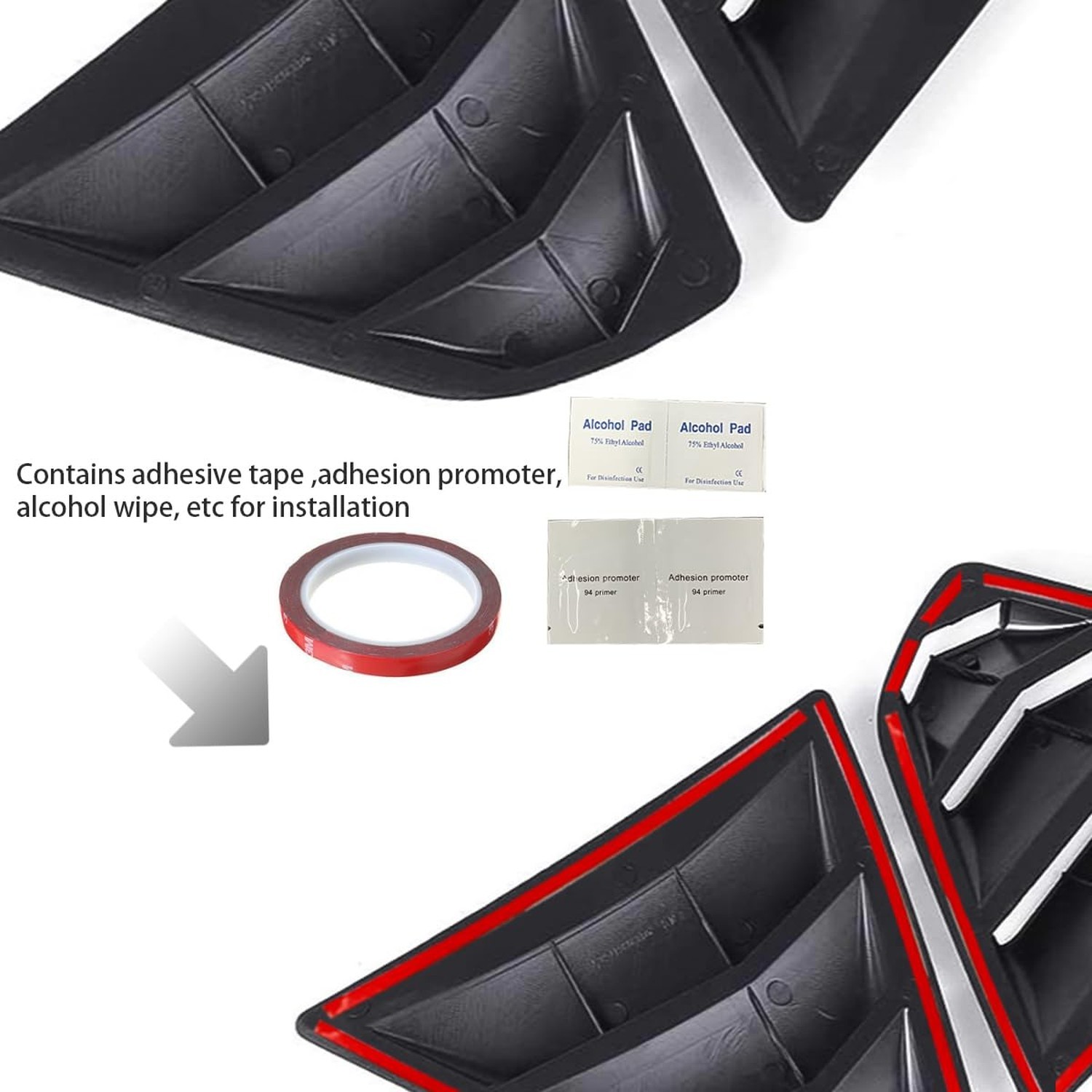 for Toyota Camry 2012 2013 2014 2015 2016 2017 Window Louvers Front Side Raci…