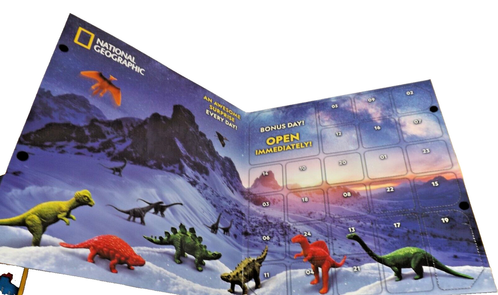 National Geographic 🦖Dinosaur Advent Calendar – 24 Dinosaurs ! STEM learning !