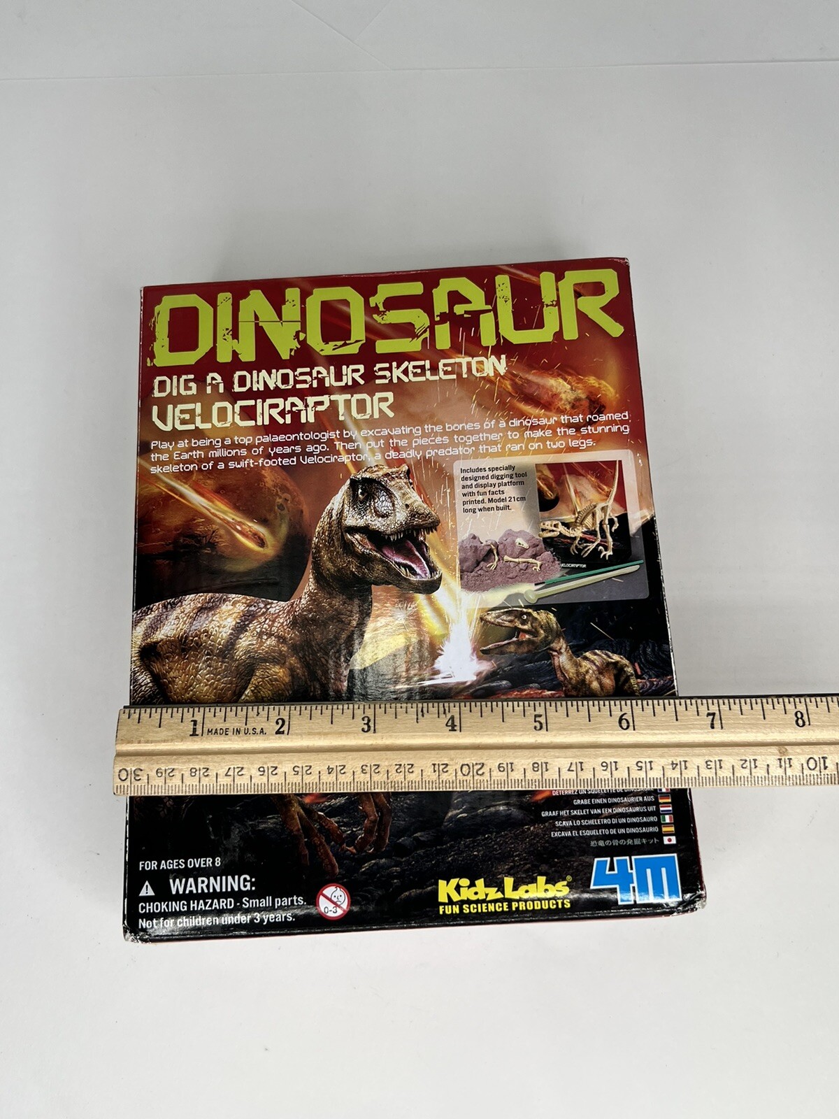 DIG A DINOSAUR SKELETON, VELOCIRAPTOR, by Kidz Lab – NEW