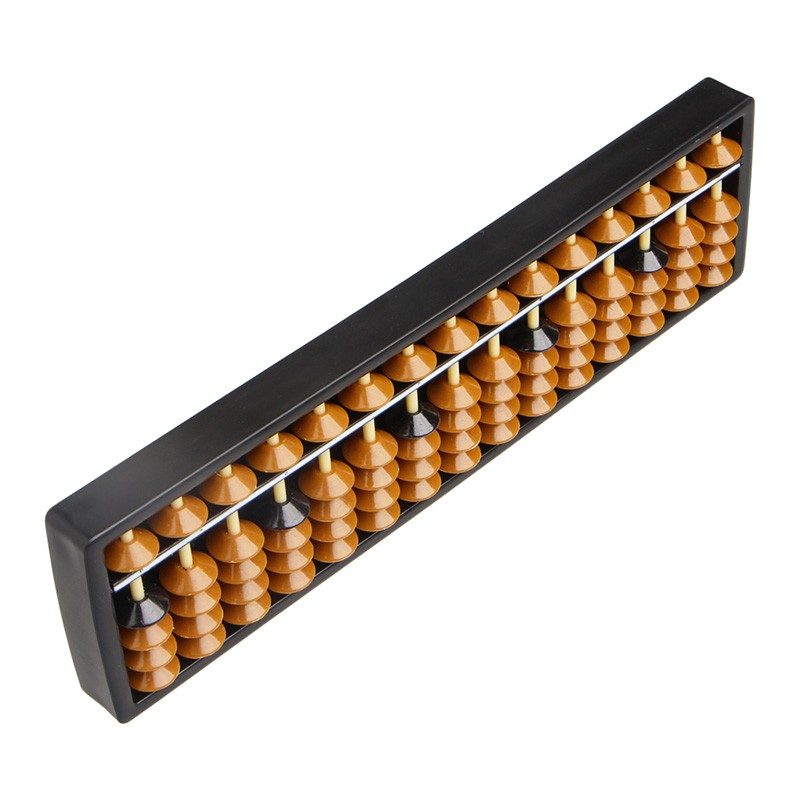 Plastic Abacus 15 Digits Tool Kid s Math Learn Aid Caculating Toys