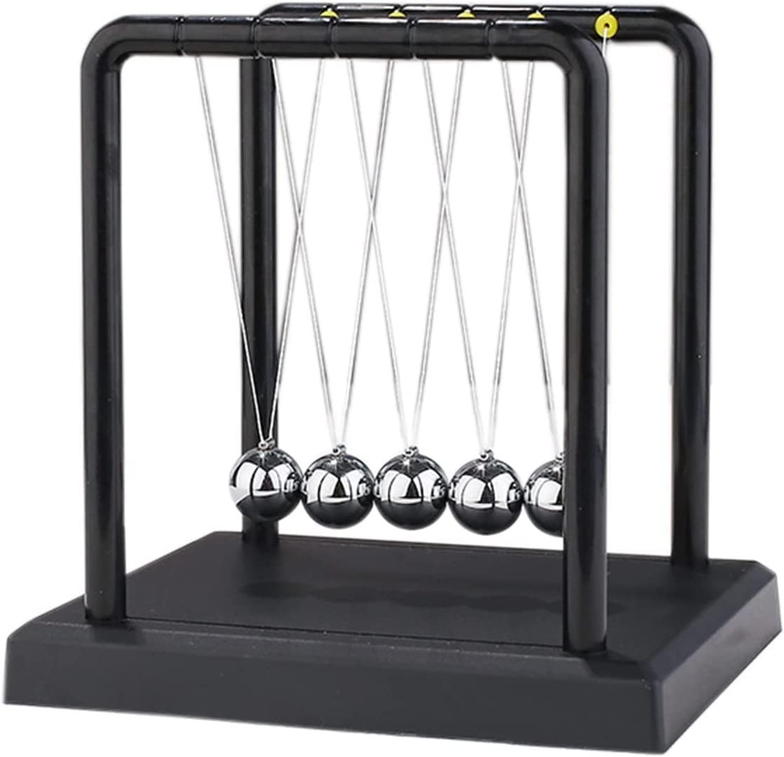 “Newton Cradle Pendulum – Metal Perpetual Motion Toy & Swing Balance Collision”