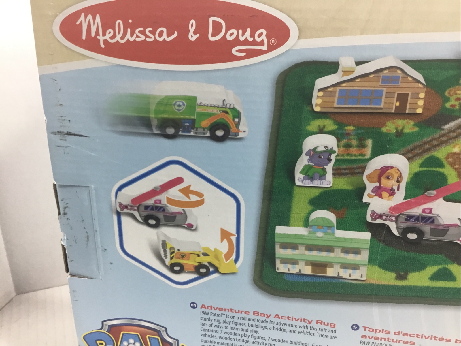 Melissa & Doug Paw Patrol Adventure Bay Activity Rug Set 44X26” Play Mat 22 Pcs.