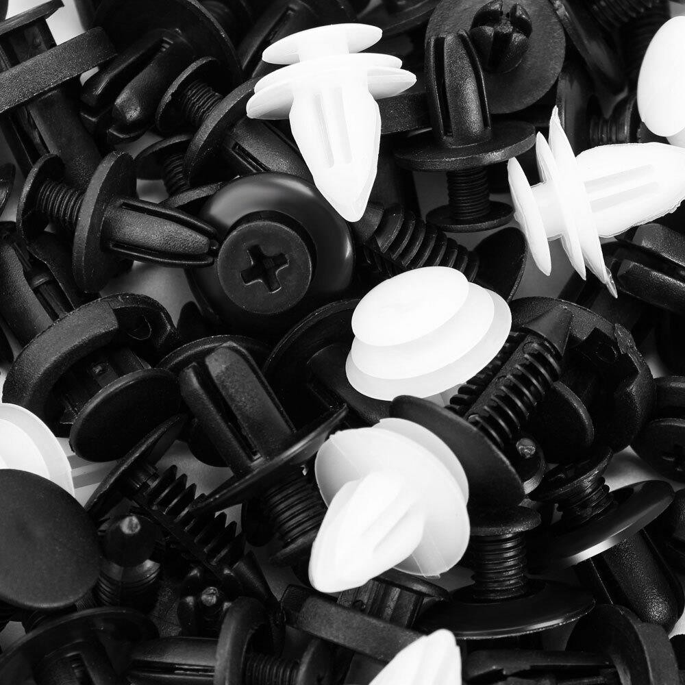 100x Car Plastic Clips Fastener Kit Push Retainer Door Trim Panel Fender Rivets