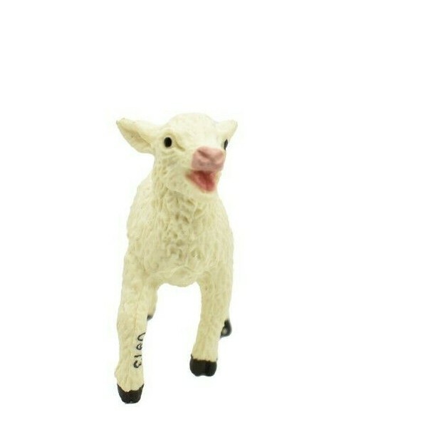Sheep, Lamb Realistic Toy Model Plastic Replica Barn Farm Animal, 2.25″ F1313
