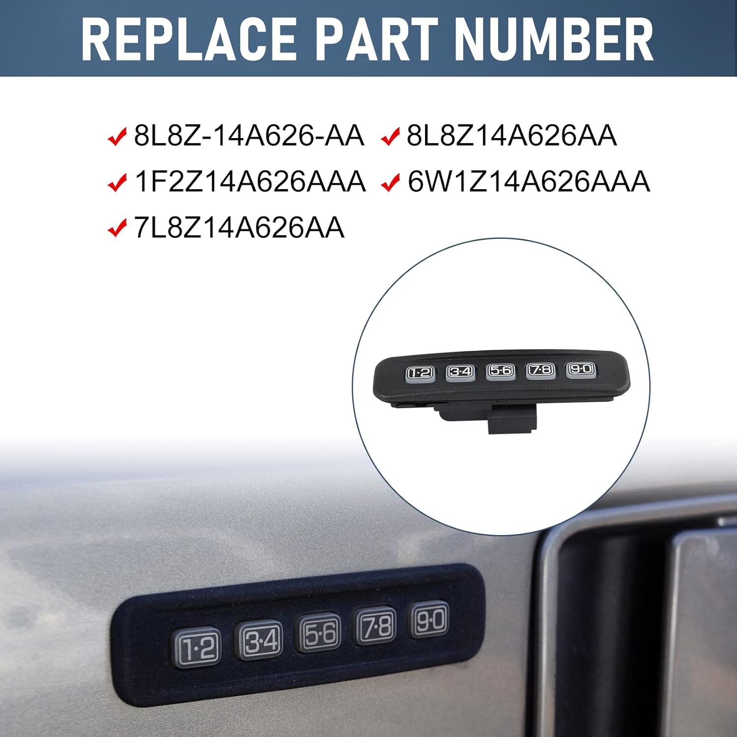 Keyless Entry Keypad Ford 2004-2010 Super Duty Escape