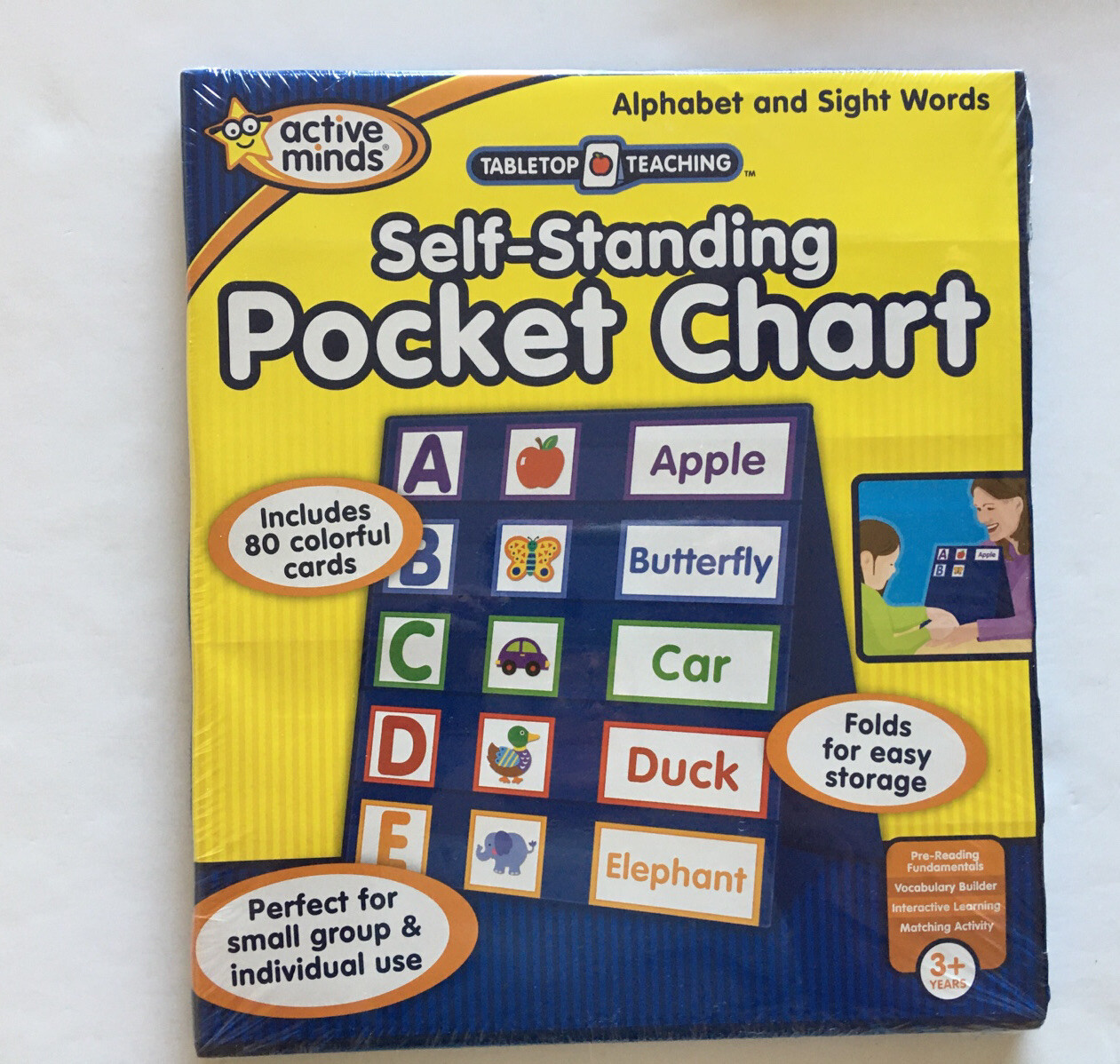 Preschool Learning Lot of 3: 1 Preschool Pack & 2 Standing Pocket Charts New