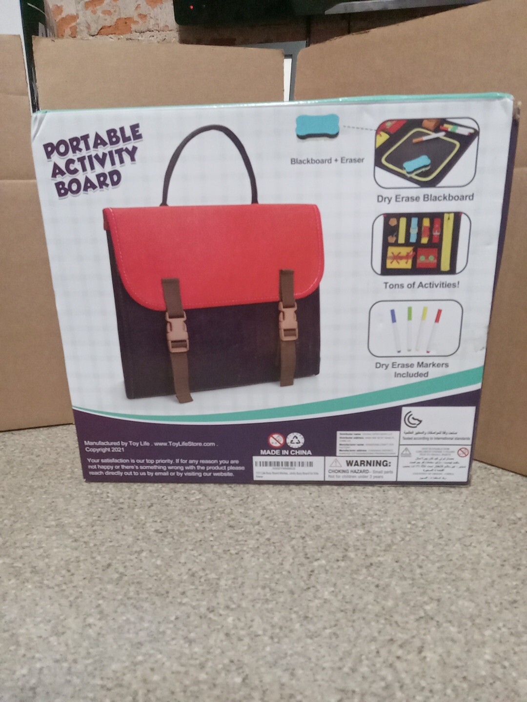 TOYLIFE Portable Activity Board – Portable backpack