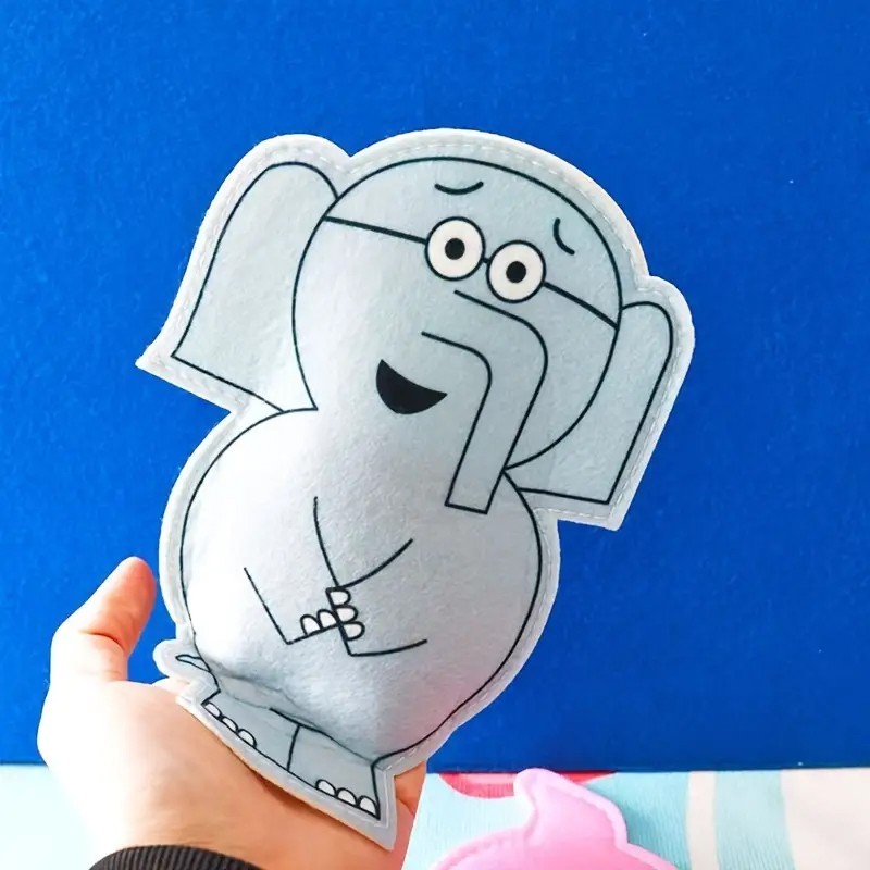 Piggie and Elephant Felt Puppets Story Set Educational Flannel Board Toy