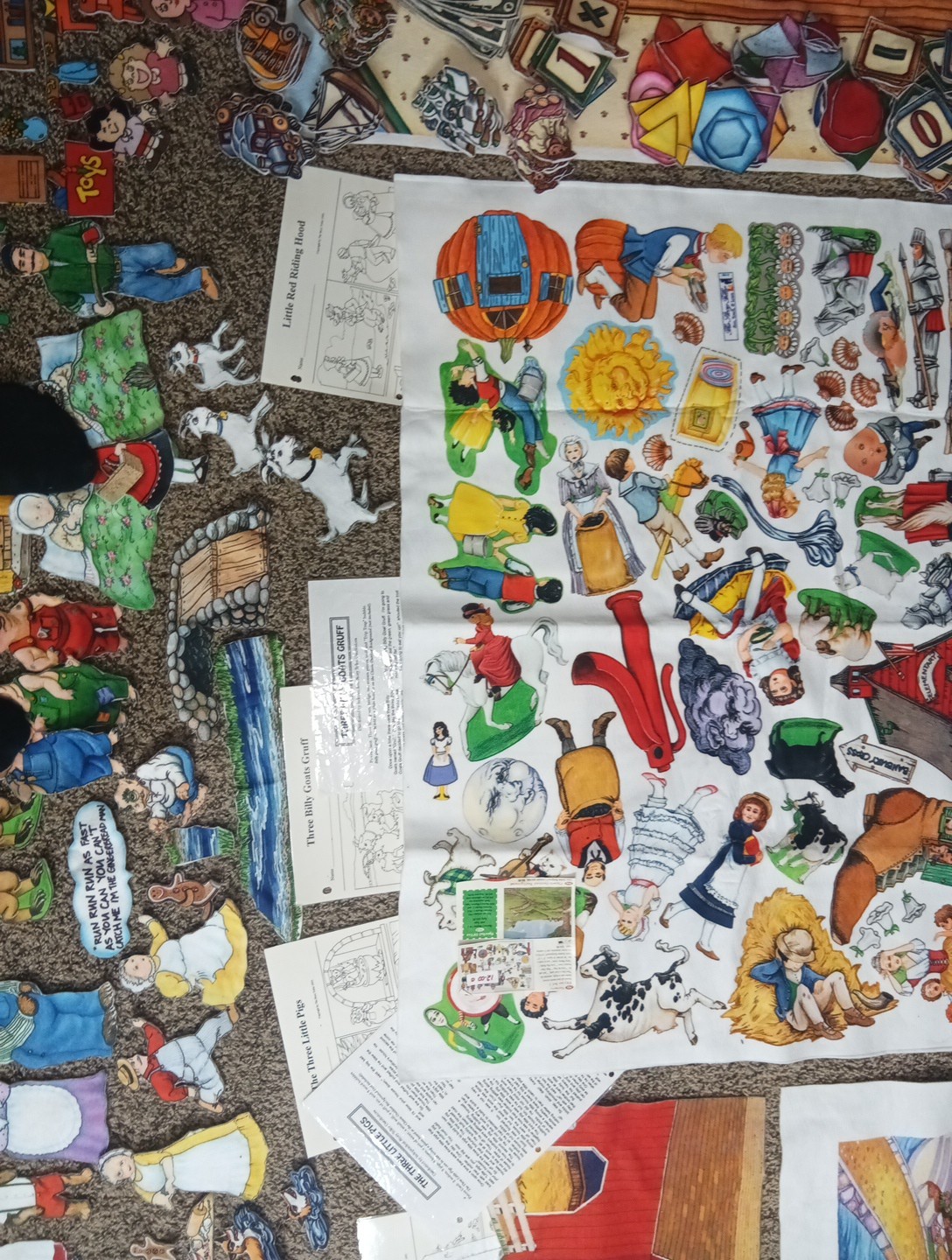 The Story Teller Felt Flannel Boards, Many Stories Lot School Princes TD17D