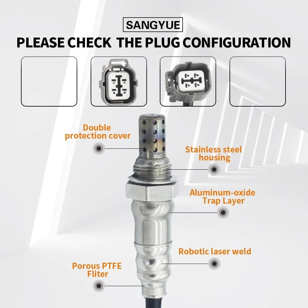 2X Oxygen Sensor 1 & 2 for 2003 2004 2005 2006 2007 Honda Accord 2.4L Upstream +