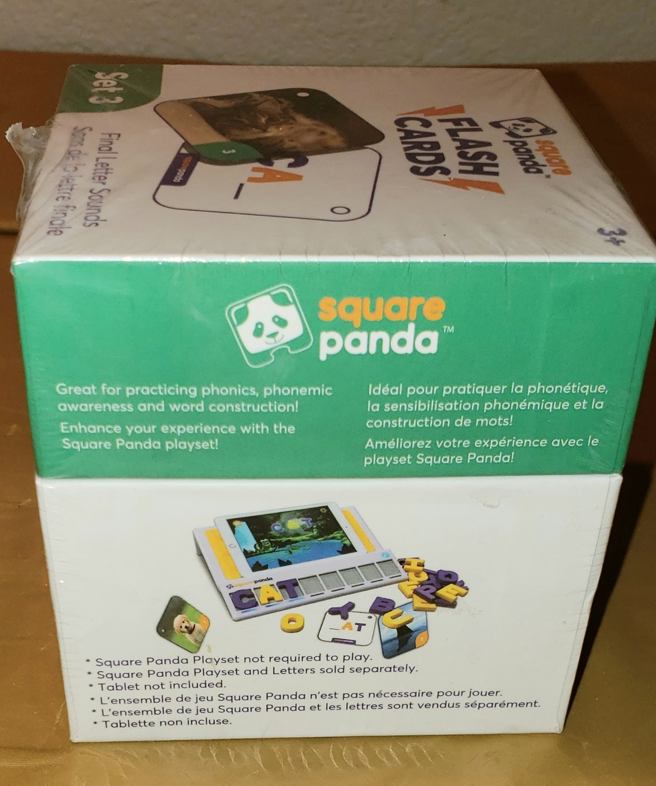 Two- Square Panda Flash Cards – Set 3 and Set 5 Final Vowel Sounds (BRAND NEW)