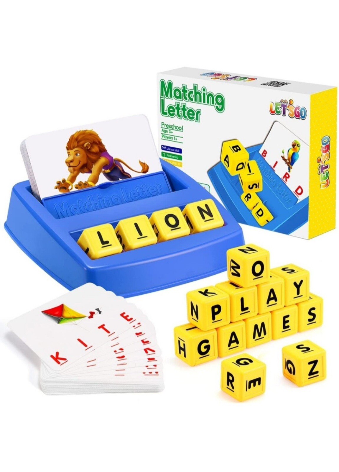 Learning Games for Kids Ages 3-8, Matching Letter Game for Kids Toys Ages 3-8…