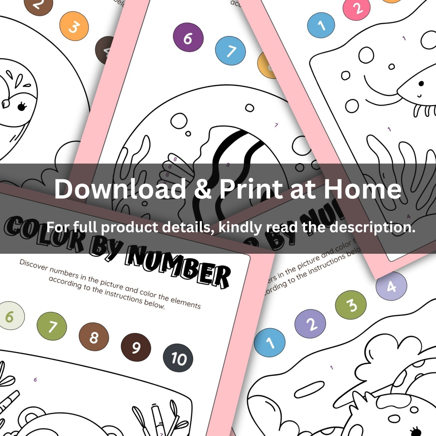Printable Color by Number Worksheets for Kids | Fun Educational Coloring Pages