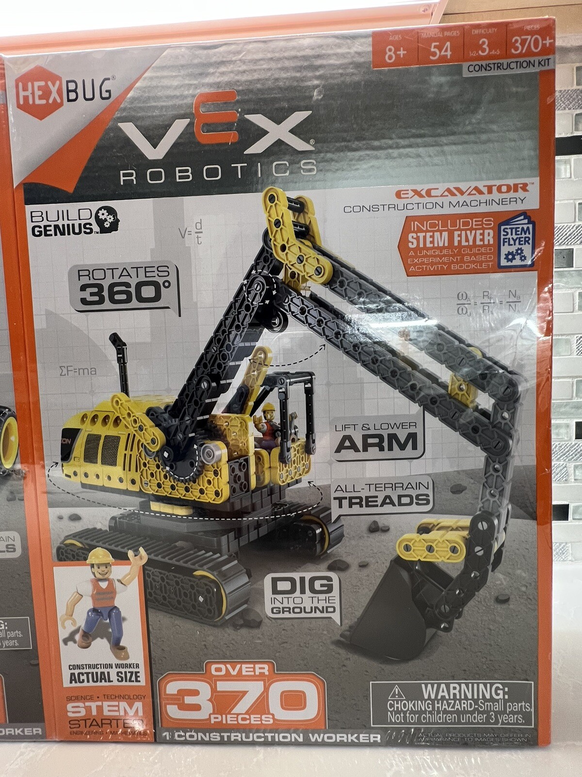Hexbug Vex Robotics Steam Roller Skid Steer Excavator NEW NIB SEALED