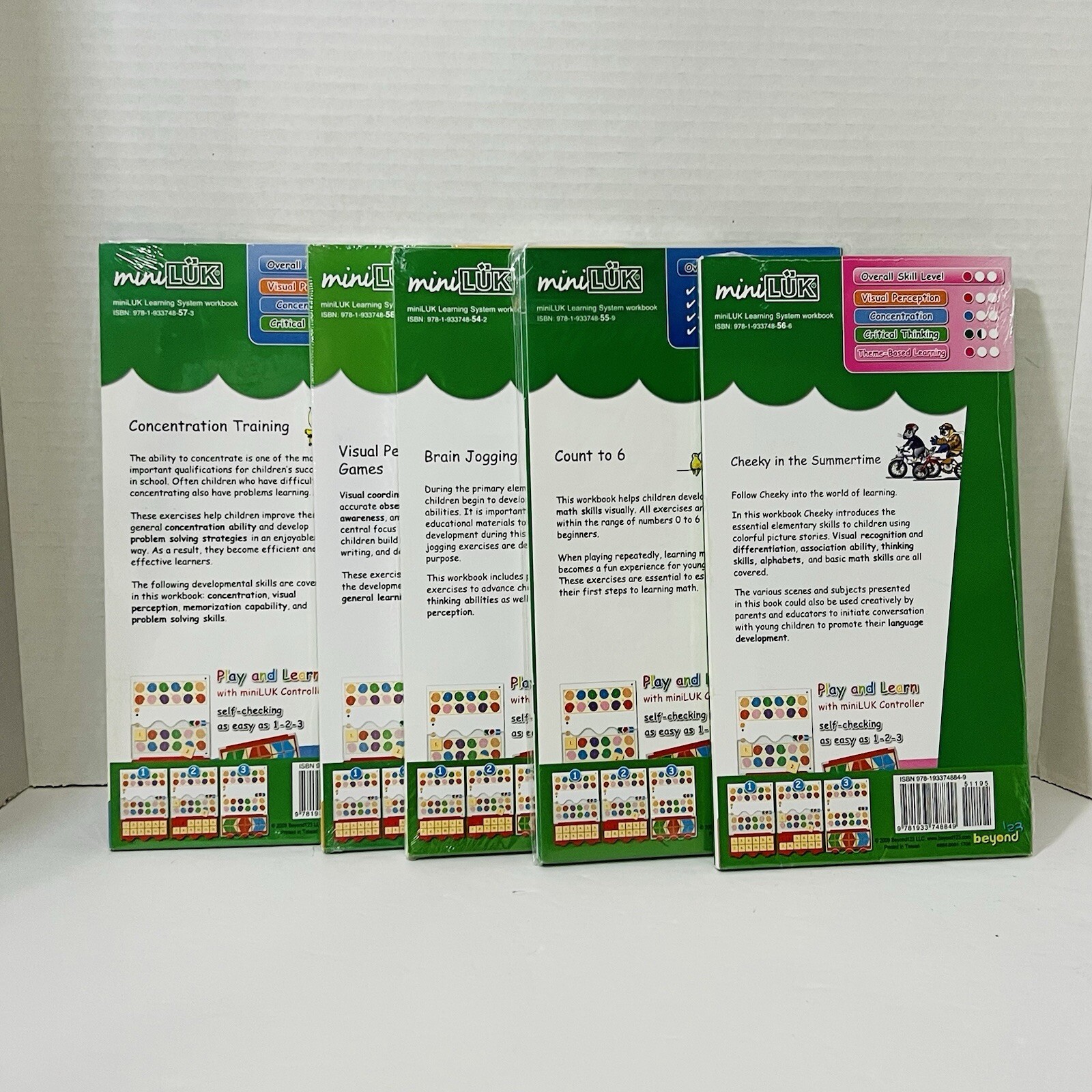 miniLUK Workbook Set for K-2, Ages 5-7 the miniLUK Controller (not included)