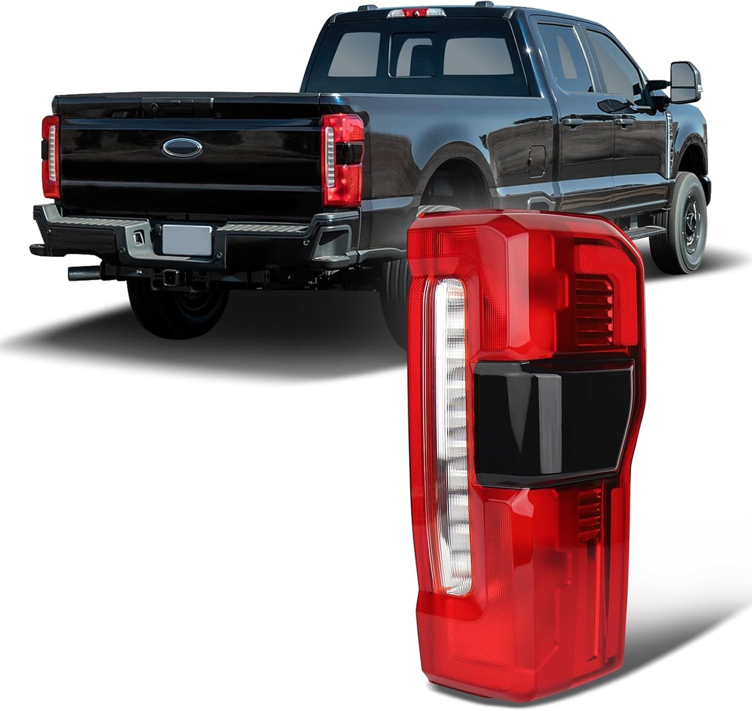 Tail lights Compatible with 2023 2024 2025 Ford F250 F350 Super Duty w/Blind Spo