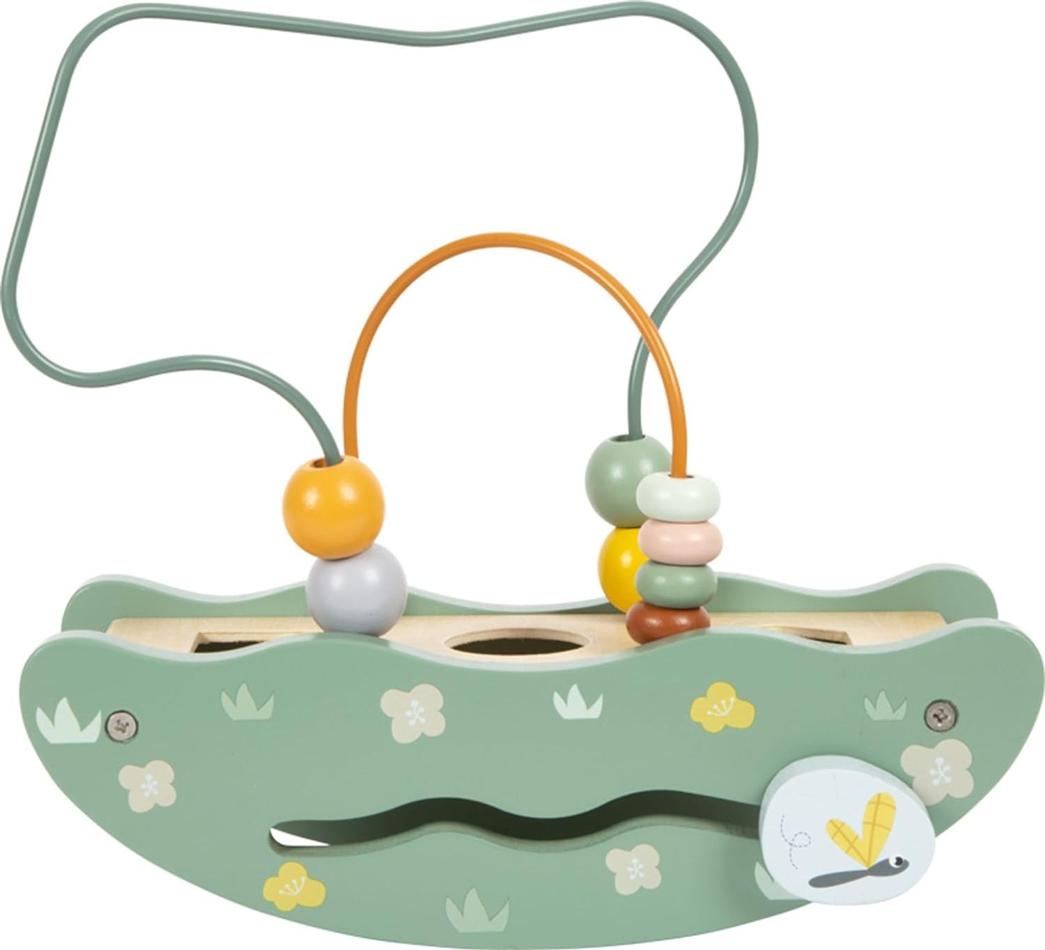 small foot Seesaw Bead Maze Safari, Wooden Toy with Diverse Play Functions, for