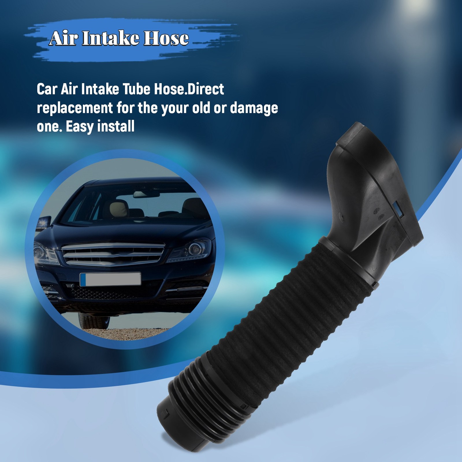 Car Air Intake Tube Hose for W204 C250 M271 2012-2015 1.8L 27109009825903
