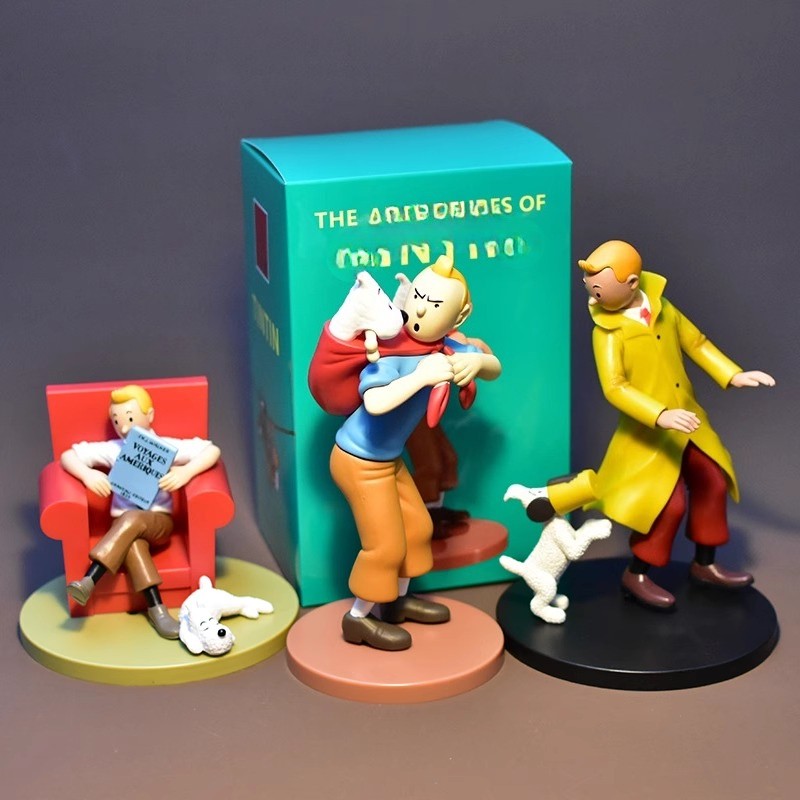 The Adventures of tin: Snowy Assembled Scene Figure Model Ornament – Gift