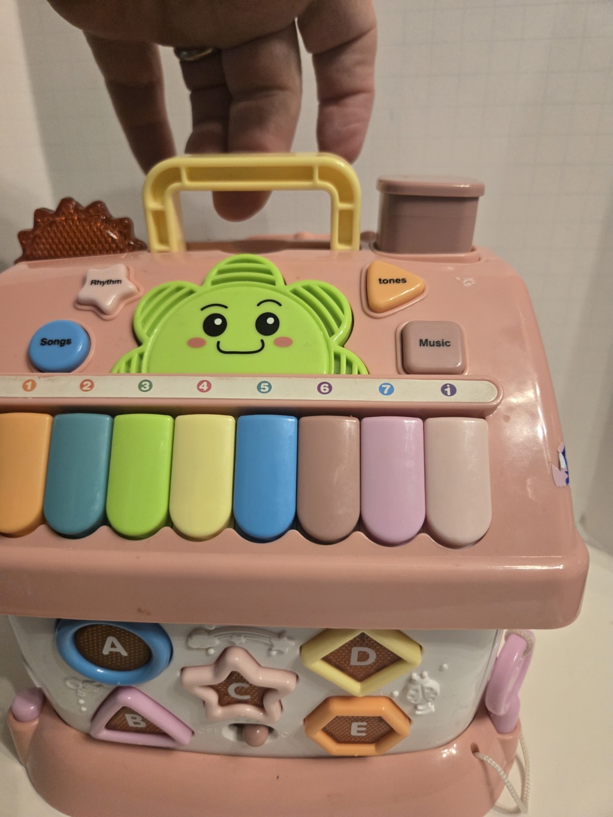 Interactive Toy House Number Pad Abacus Busy Board Learning 9″ No Phone ..Video