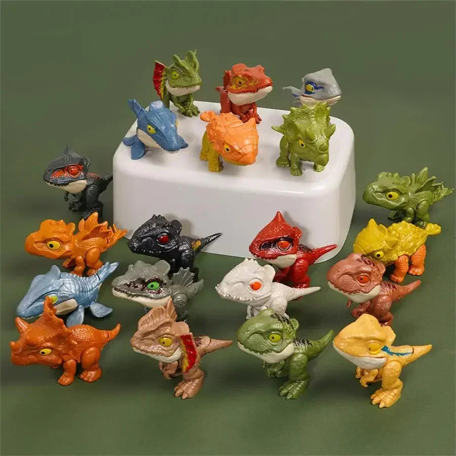 20-1PCS Finger Dinosaur Tricky Tyrannosaurus Finger-Biting Dinosaurs Movable Joi