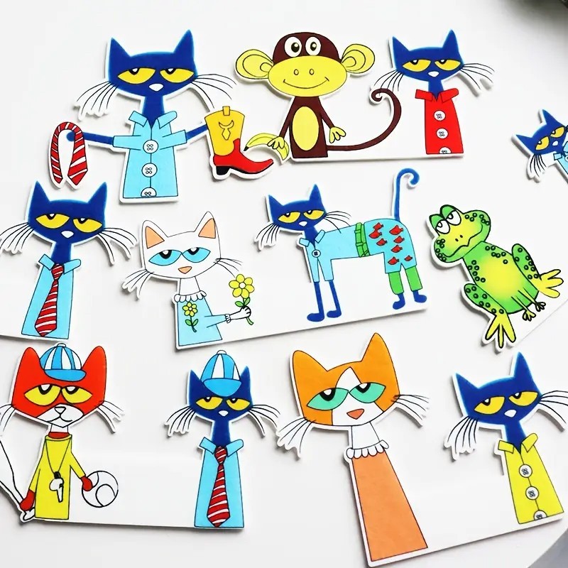 Educational Pete the Cat Christmas Felt Story Set, Interactive Montessori Storyt
