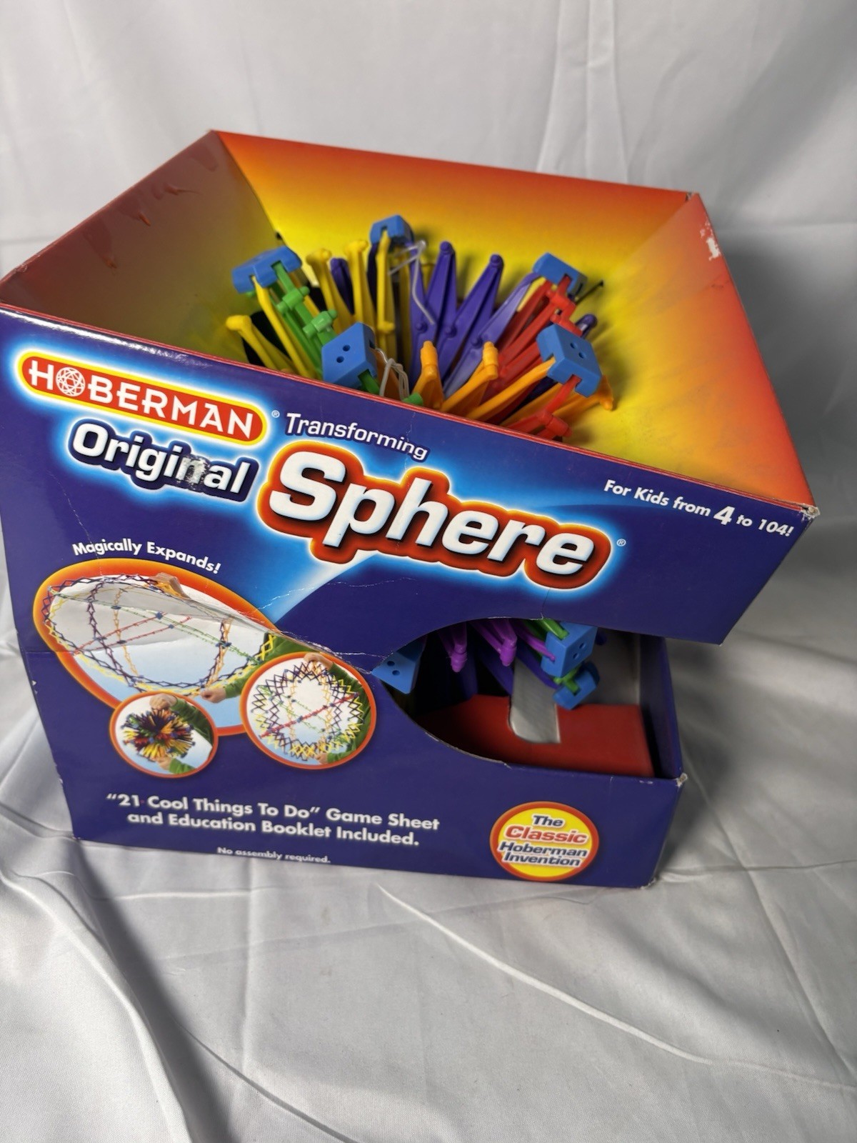 Hoberman Original Sphere Multicolor RINGS 9.5” To 30” NEW