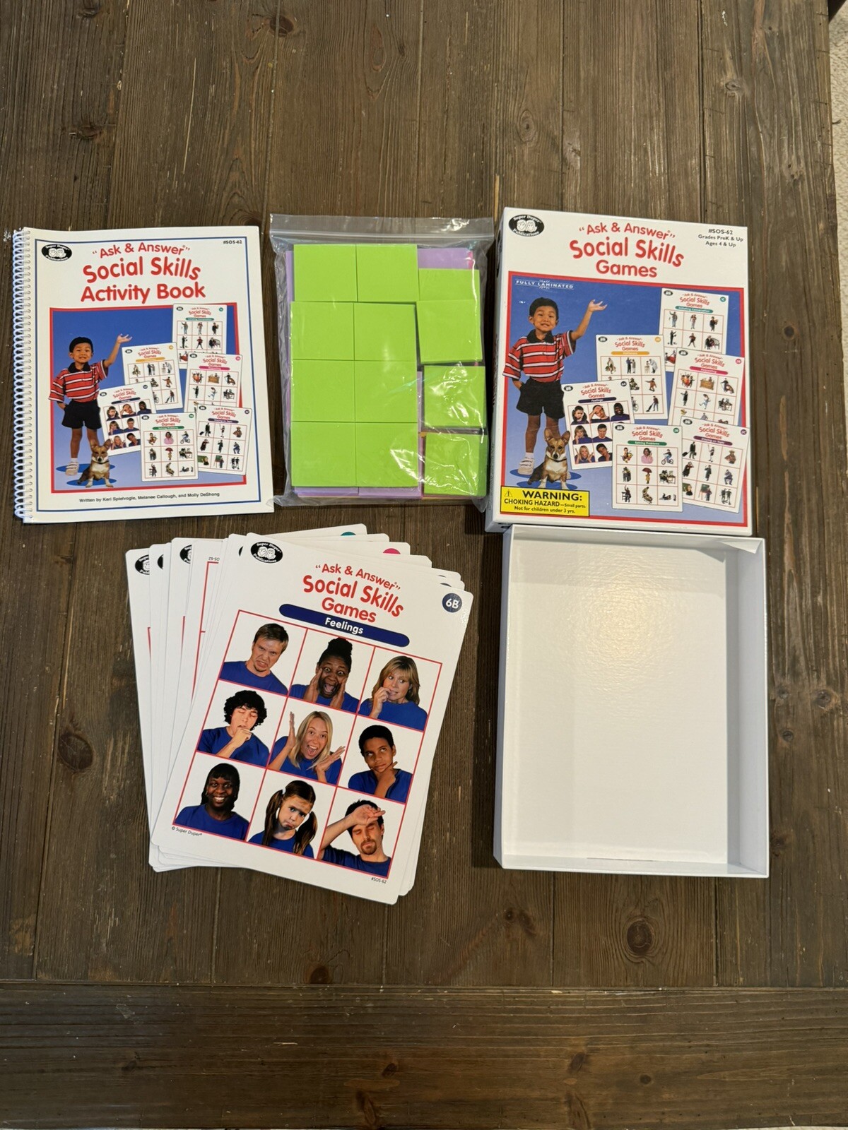 Super Duper Ask & Answer Social Skills Games SOS-62 Prek & Up New